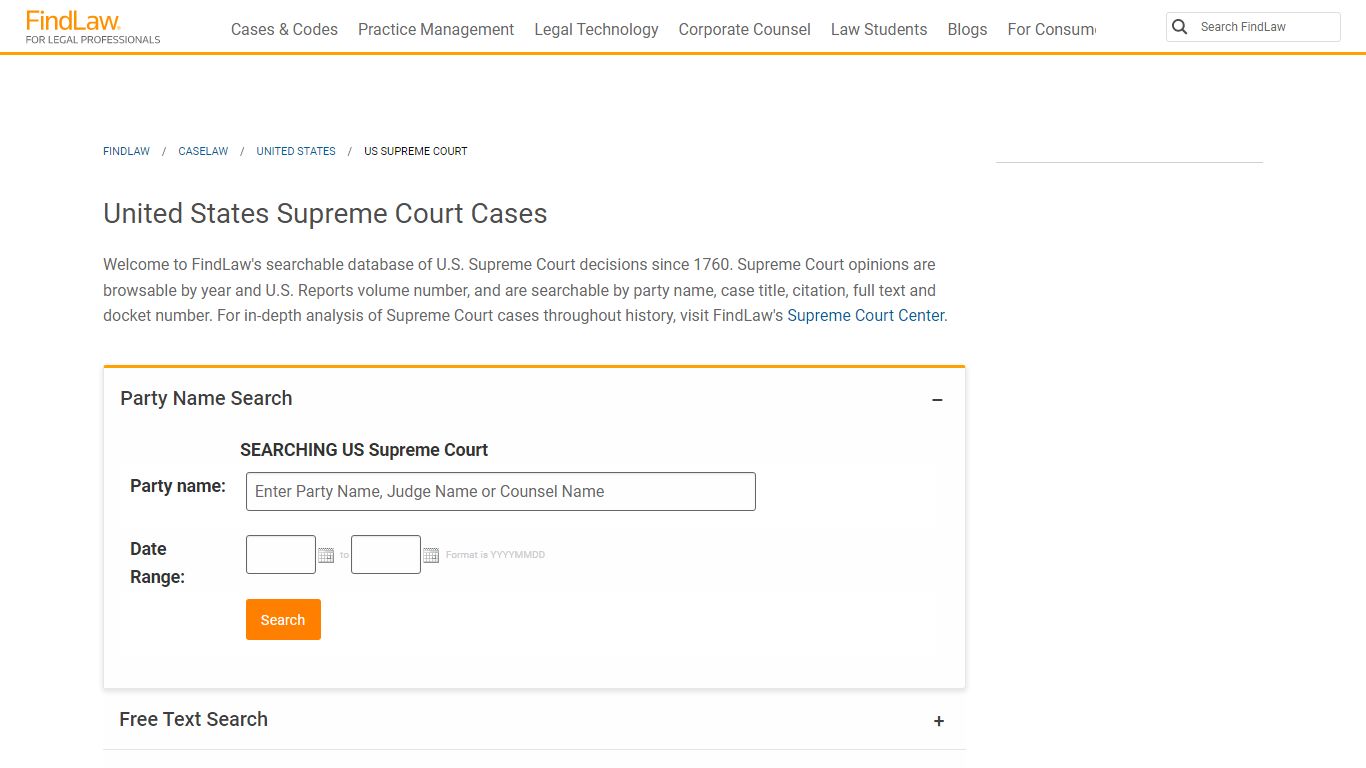 US Supreme Court Opinions and Cases | FindLaw