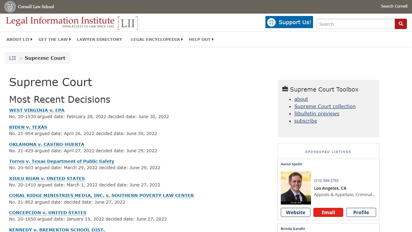 Supreme Court | US Law - LII / Legal Information Institute